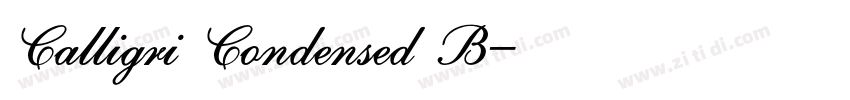 Calligri Condensed B字体转换 Calligri Condensed B字体转换